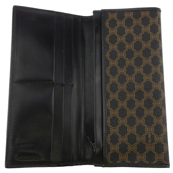 CELINE wallet macadam beige PVC ?~ leather Authentic used - Picture 4 of 8